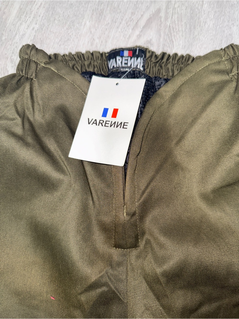 Varenne Olive Green Pull-On Pants